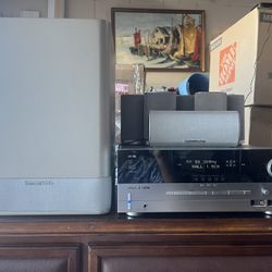 Harmon/Kardon 6.1 Channel Receiver With 6 Speakers And Subwoofer
