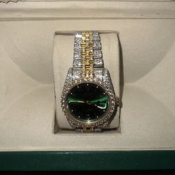 Iced Out Vvs Moissanite 2tone Rolex💎✨