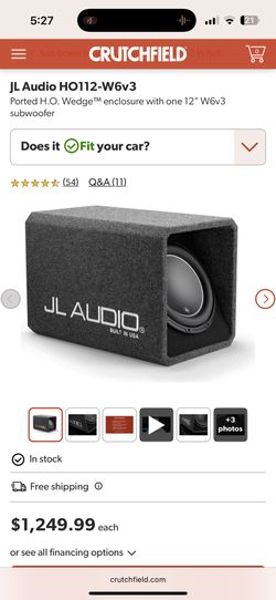 JL Audio HO112-W6v3