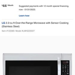 LG Microwave