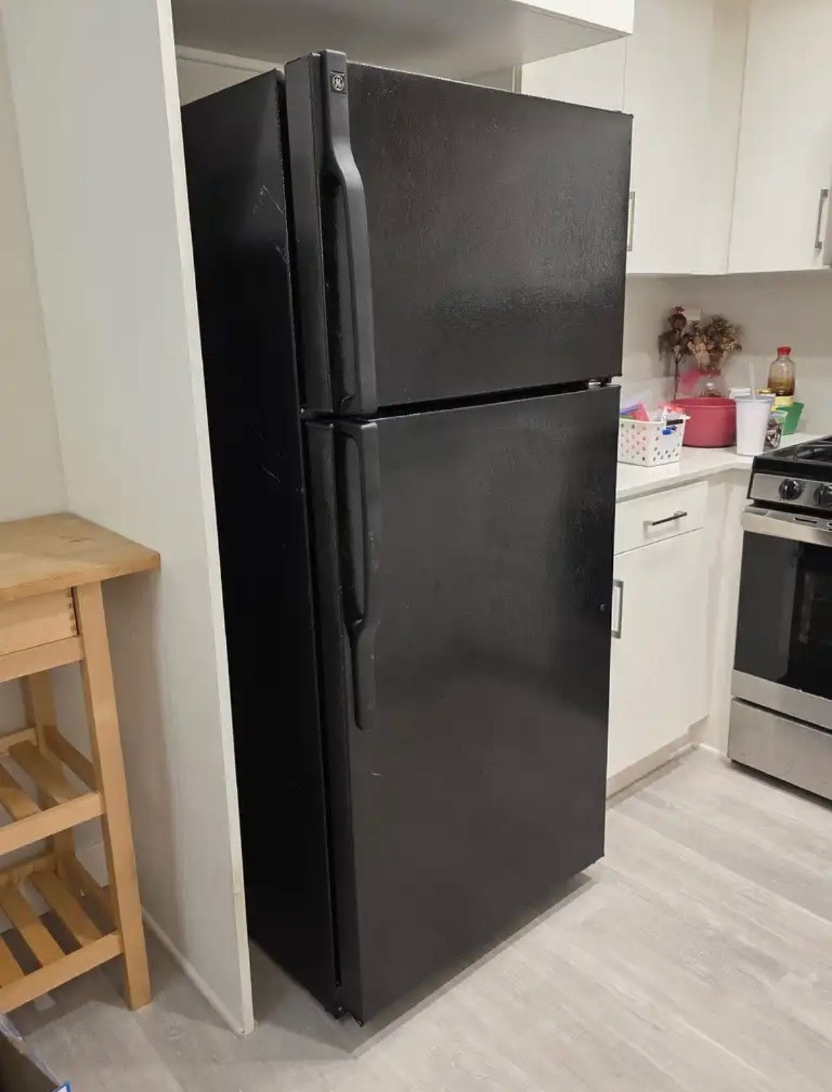 GE Black Refrigerator - Free Delivery