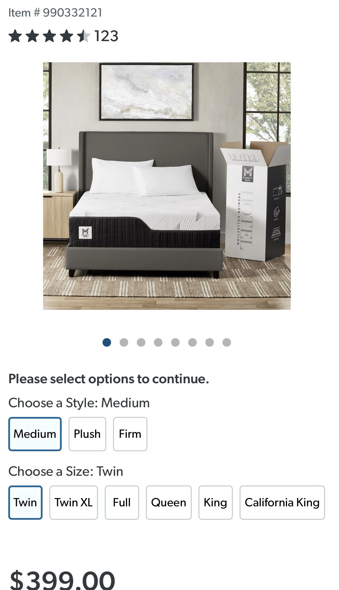 Member's Mark Sam's Club In Store Mattresses Sam's Club