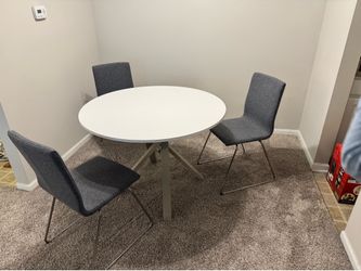 IKEA Round Dining Table and Chairs
