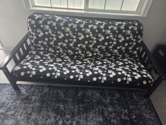 Metal Frame Futon: Extra Thick Pad, Removable cover