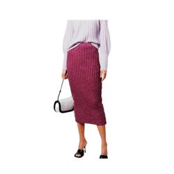 BETTER-BE ribbed-knit pencil skirt petite size large.