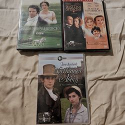 Jane Austen's dvd lot brand new pride and prejudice, sense and sensibility rare