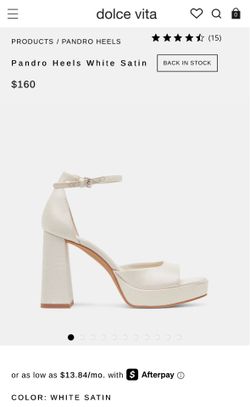 Dolce Vita white heels