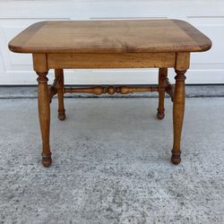 Vintage Solid Wood Side Table Possible Small Desk For Little Kids