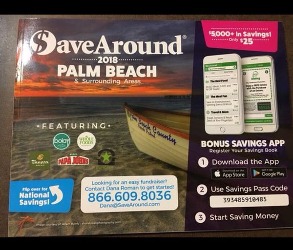 Save Around 2018 Palm Beach Coupon Book for Sale in Lake Worth, FL
