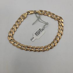10KT Men’s Curb Link Style Bracelet 9.5 Inches 19.3 Grams (70488782)