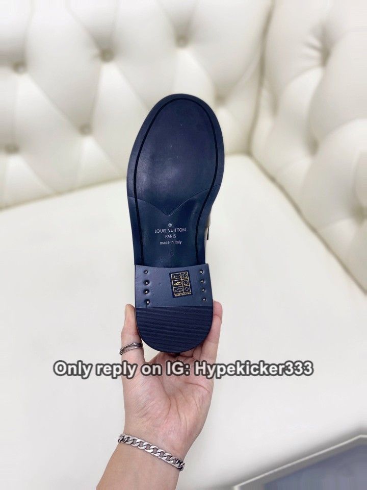 blue louis vuitton dress shoes