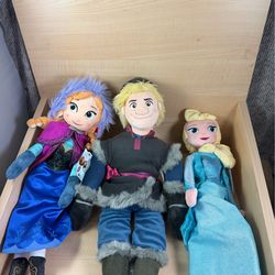 *BRAND NEW* Frozen - Anna, Elsa & Kristoff Plushes