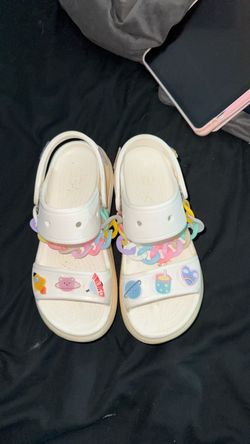 Crocs Sandals with Jibbitz and Chain Charms