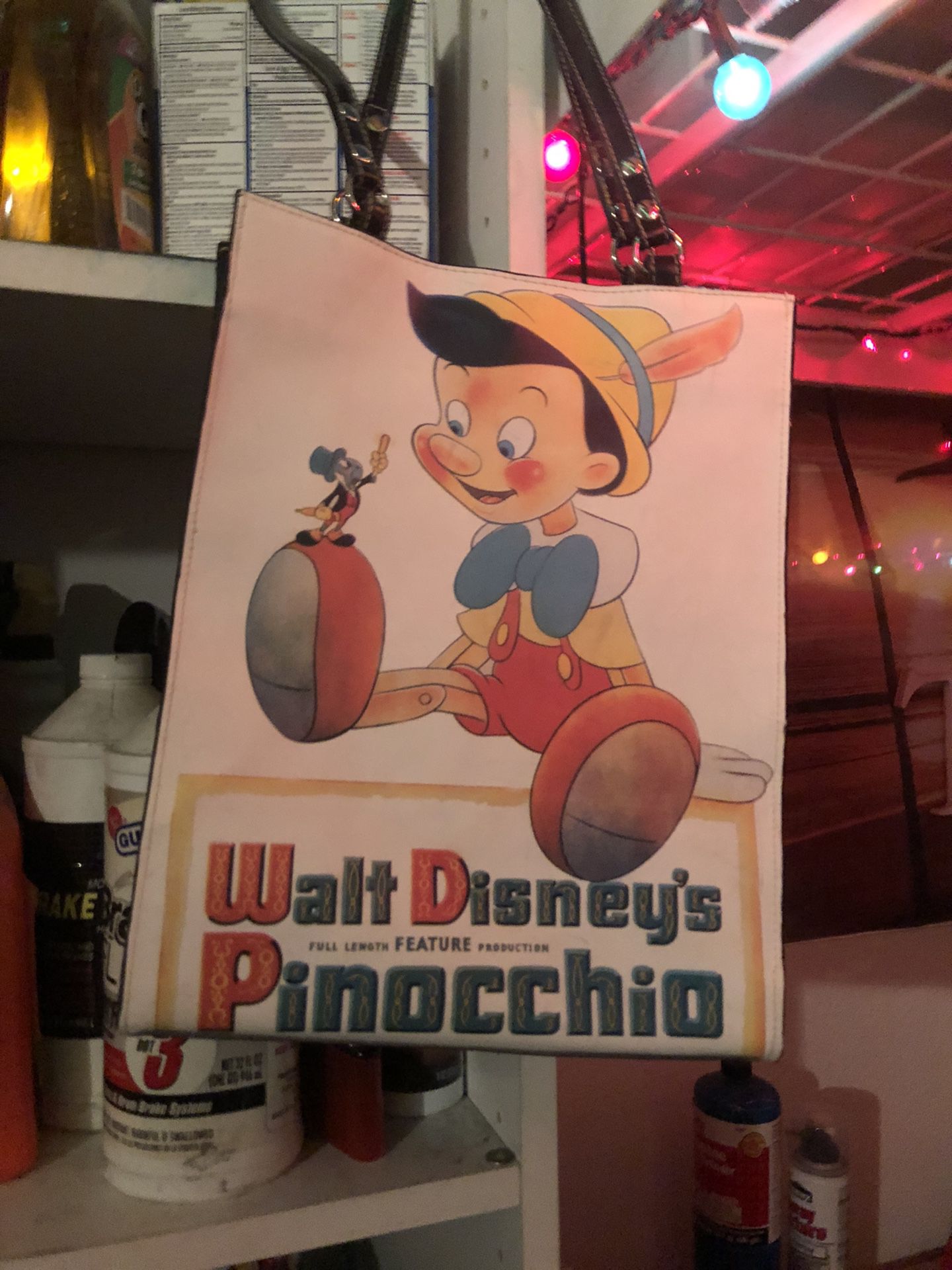 Vintage Walt Disney Pinocchio purse