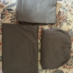 Toddler Bed Sheets Gray Set