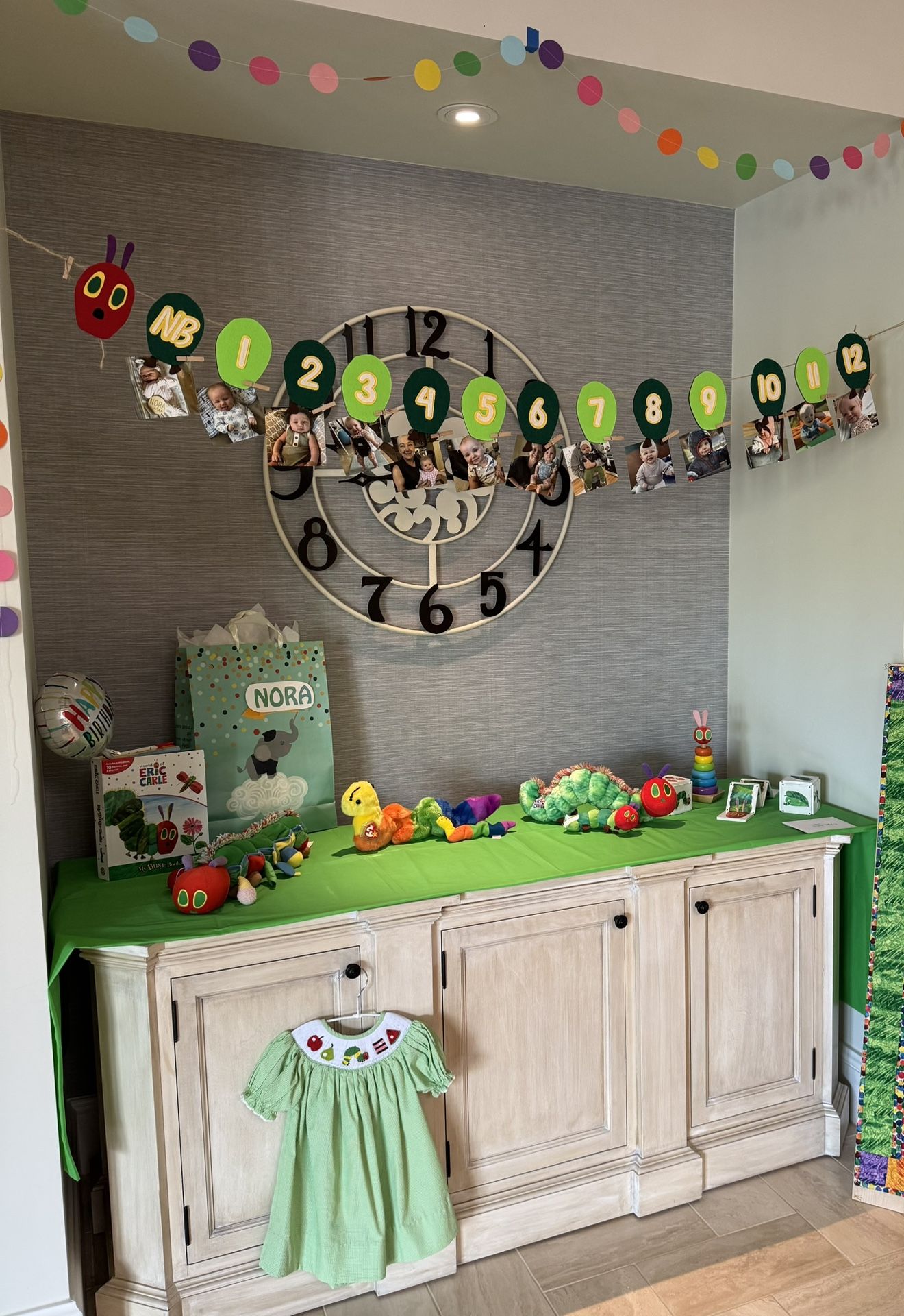 Very hungry caterpillar birthday party decor