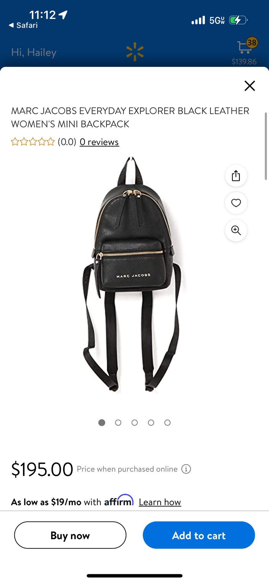 Marc Jacob’s Everyday Explorer Mini Backpack