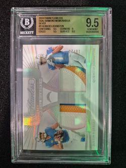 2024 PANINI FLAWLESS DUAL DIAMOND MEMORABILIA SILVER #11 HERBERT/ JOHNSTON #10/20 BGS GEM MINT 9.5