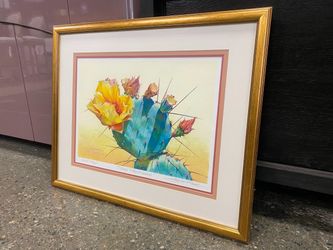 “Prickly Pear Shadows” Limited Edition Signed Framed Print by Lauren Knode