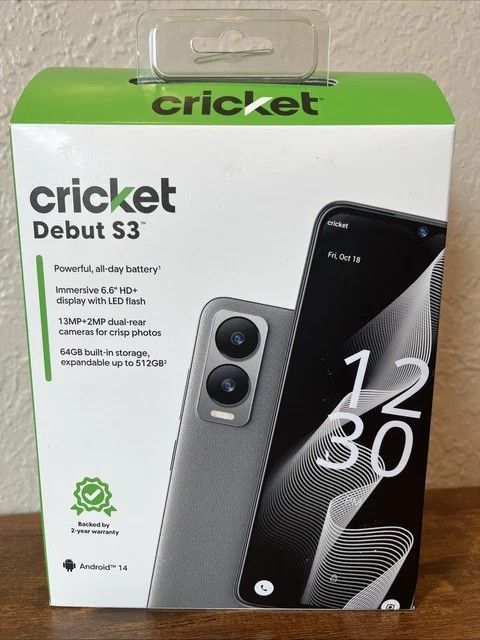 Cricket Wireless Debut S3 Unlocked 64 GB 