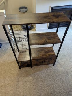 Kitchen Utility Storage Shelf with Cabinet