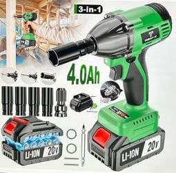 TEGATOK Cordless Impact Wrench 1/2