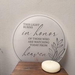 “In Loving Memory” Sign