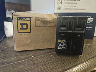 Square D DOUBLE POLE 25 AMP BREAKER