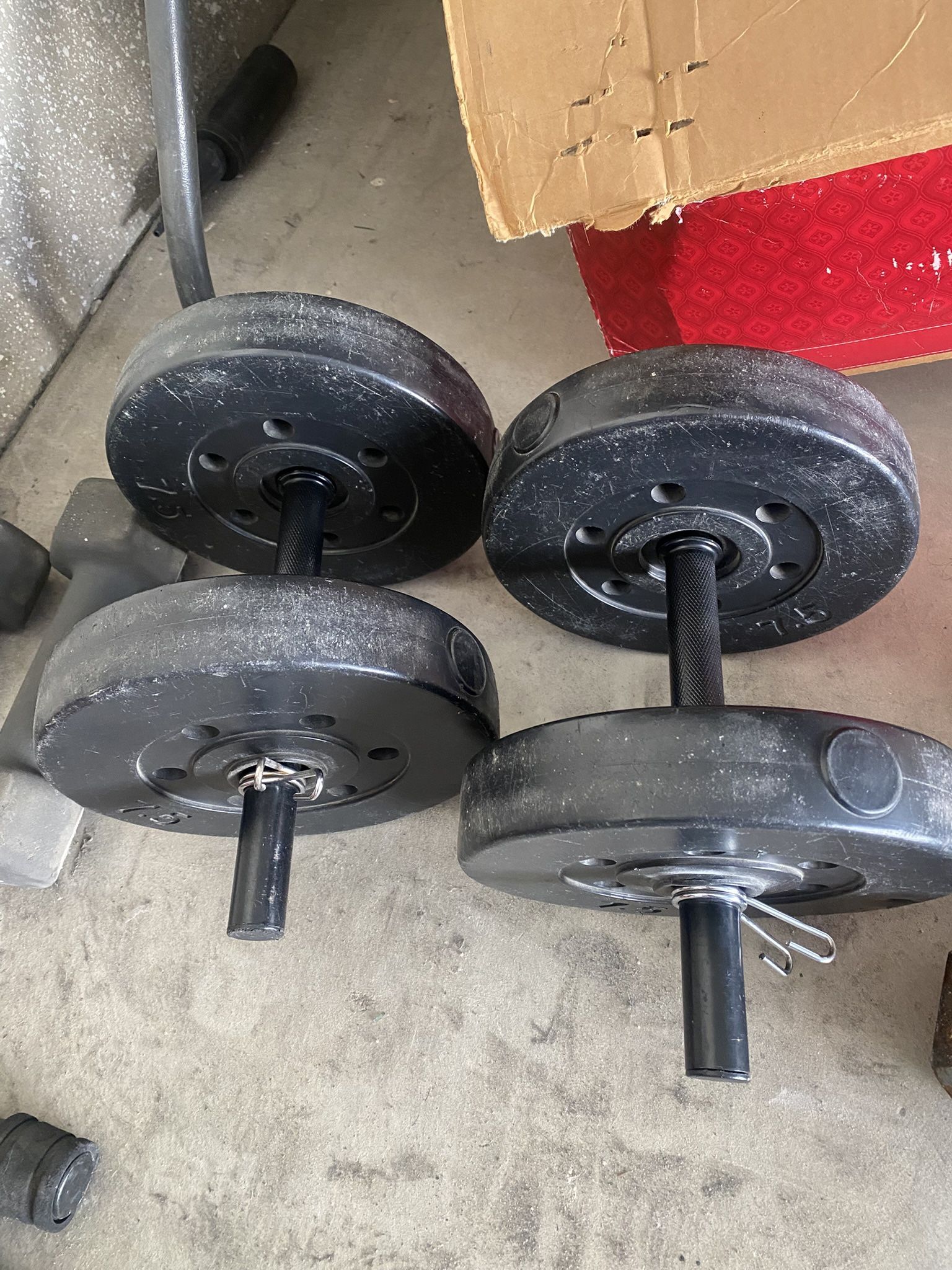 15lb Plastic Dumbbell Set