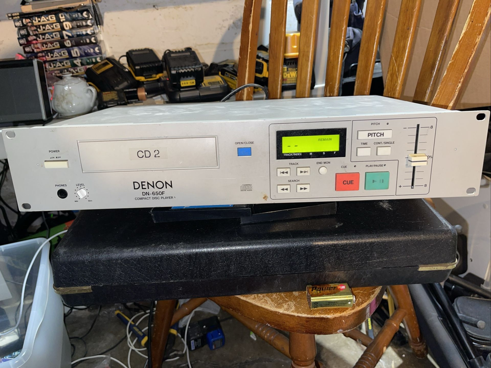 Vintage Rack Mount Denon DN-650F Compact Disc Player W/ Pitch - Needs Repair