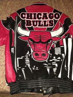 Jeff Hamilton Chicago bulls leather jacket $500 SIZE XL