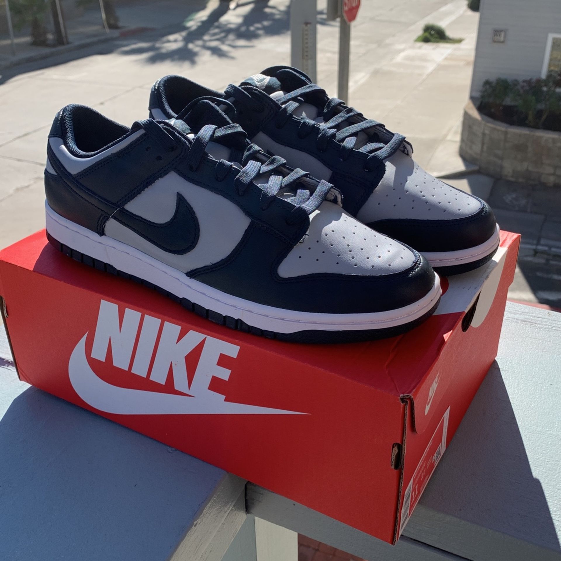 🔥BRAND NEW - IN HAND!!! Nike Dunk Low Georgetown Navy Grey Sz 11