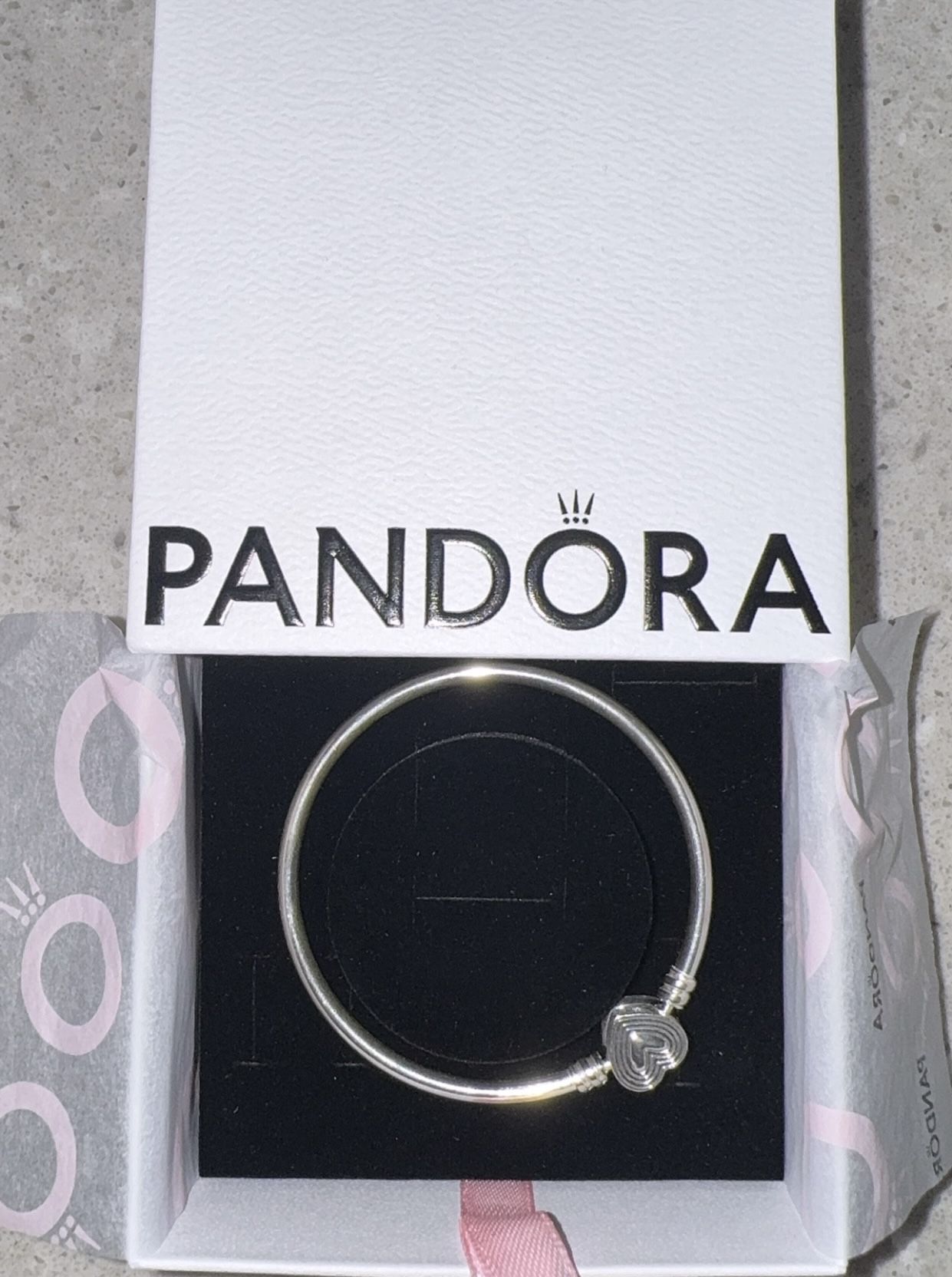 Pandora Heart Bangle For Charm Bracelet