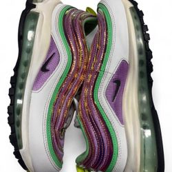 Nike Air Max 97 Shoes White Fuchsia Glow Lemon Venom