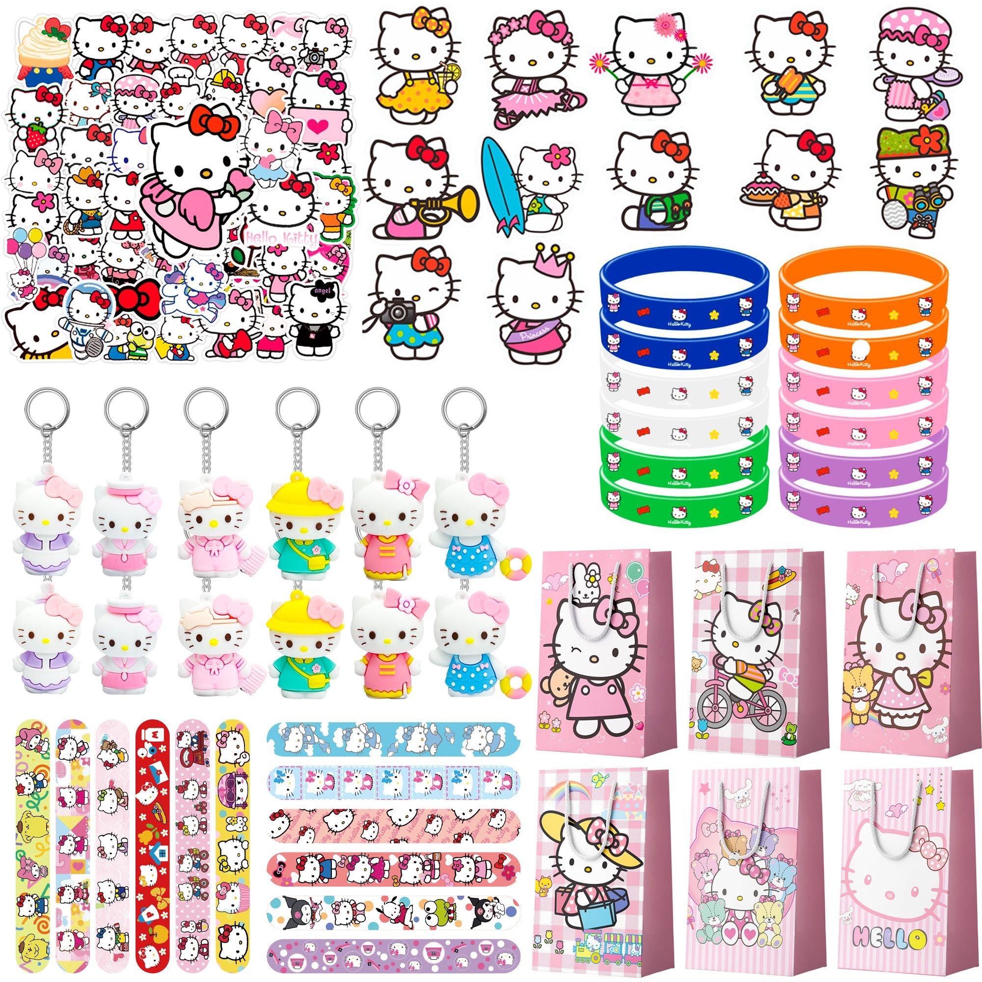 110pcs Hello Kitty Party Favors (New, Unopened)