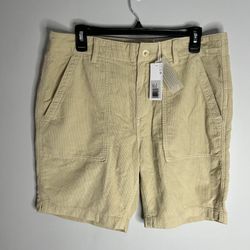 Outerknown Seventyseven Corduroy Utility Shorts Mens 33 Clay Tan NWT