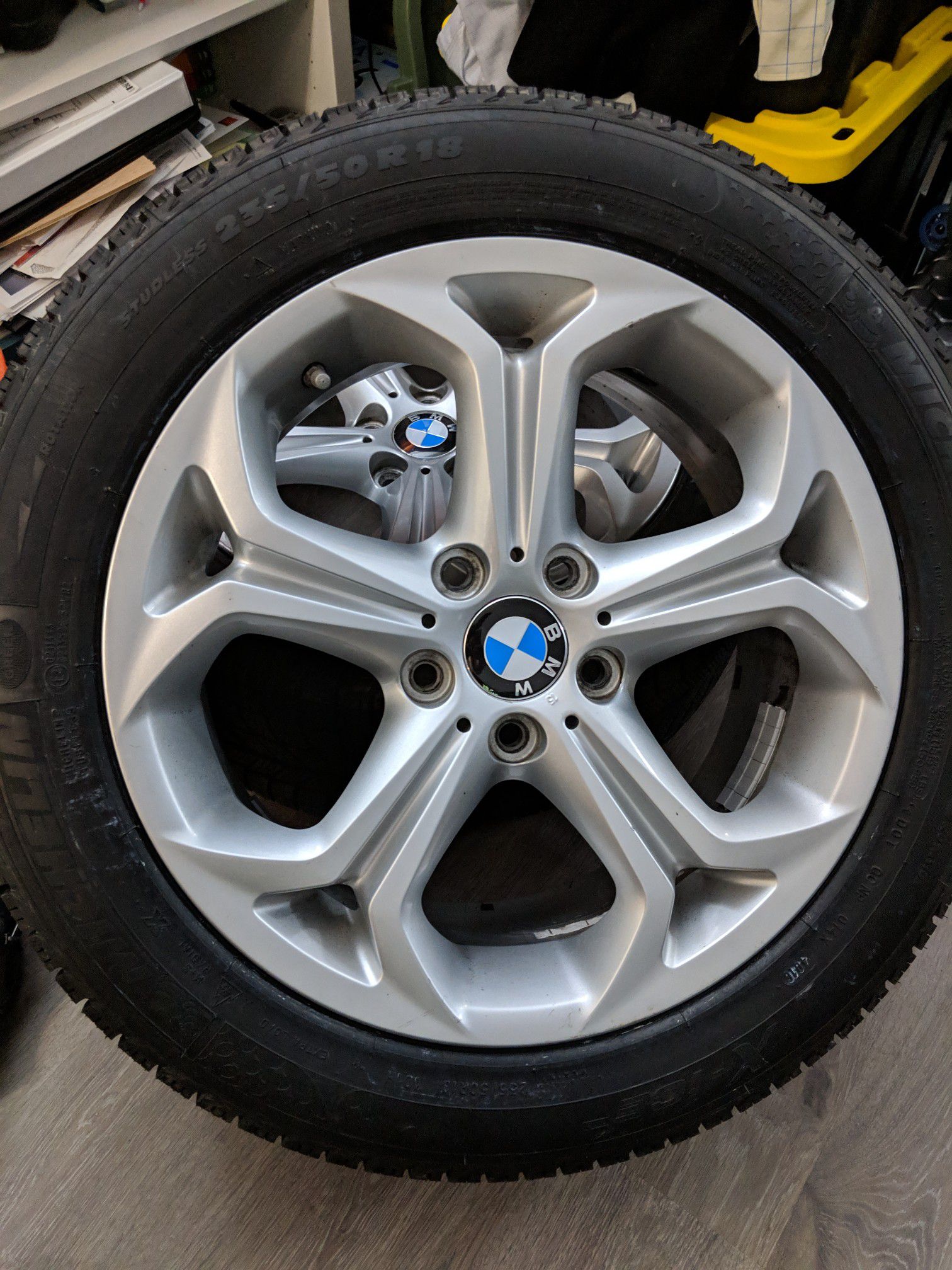 BMW X3 OEM wheels 18" w/ Michelin X-Ice Tires
