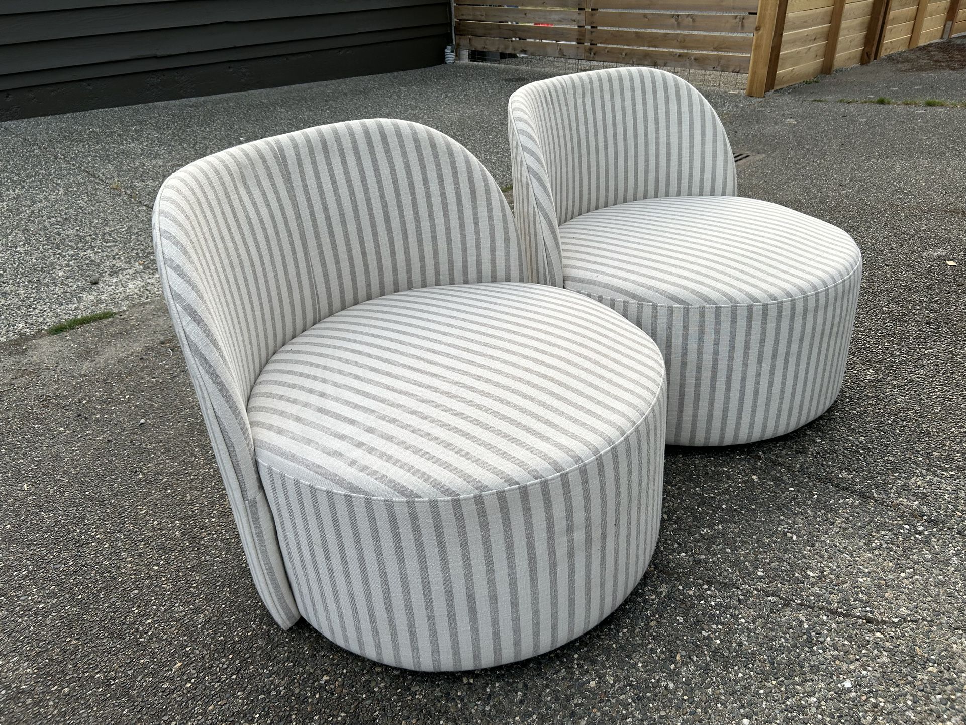 Pair Of Adorable Swivel Chairs