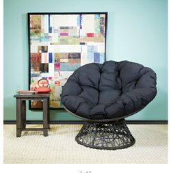 New in box PAPASAN chair cushions included black color