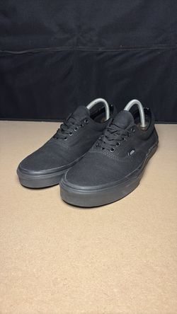 Vans Authentic Mens Size 10 All Black Canvas Lace Up Skateboarding Shoes