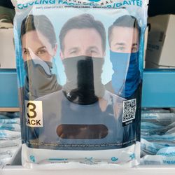 Arctic Cool Cooling Face Masks, 3 pack

