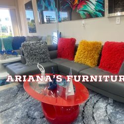 New Grey Sectional Take It Home 3 Months No Interest 