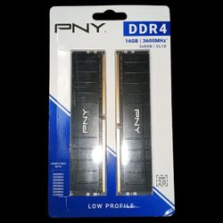 PNY 16GB 3600MHZ 2X8 LOW PROFILE RAM
