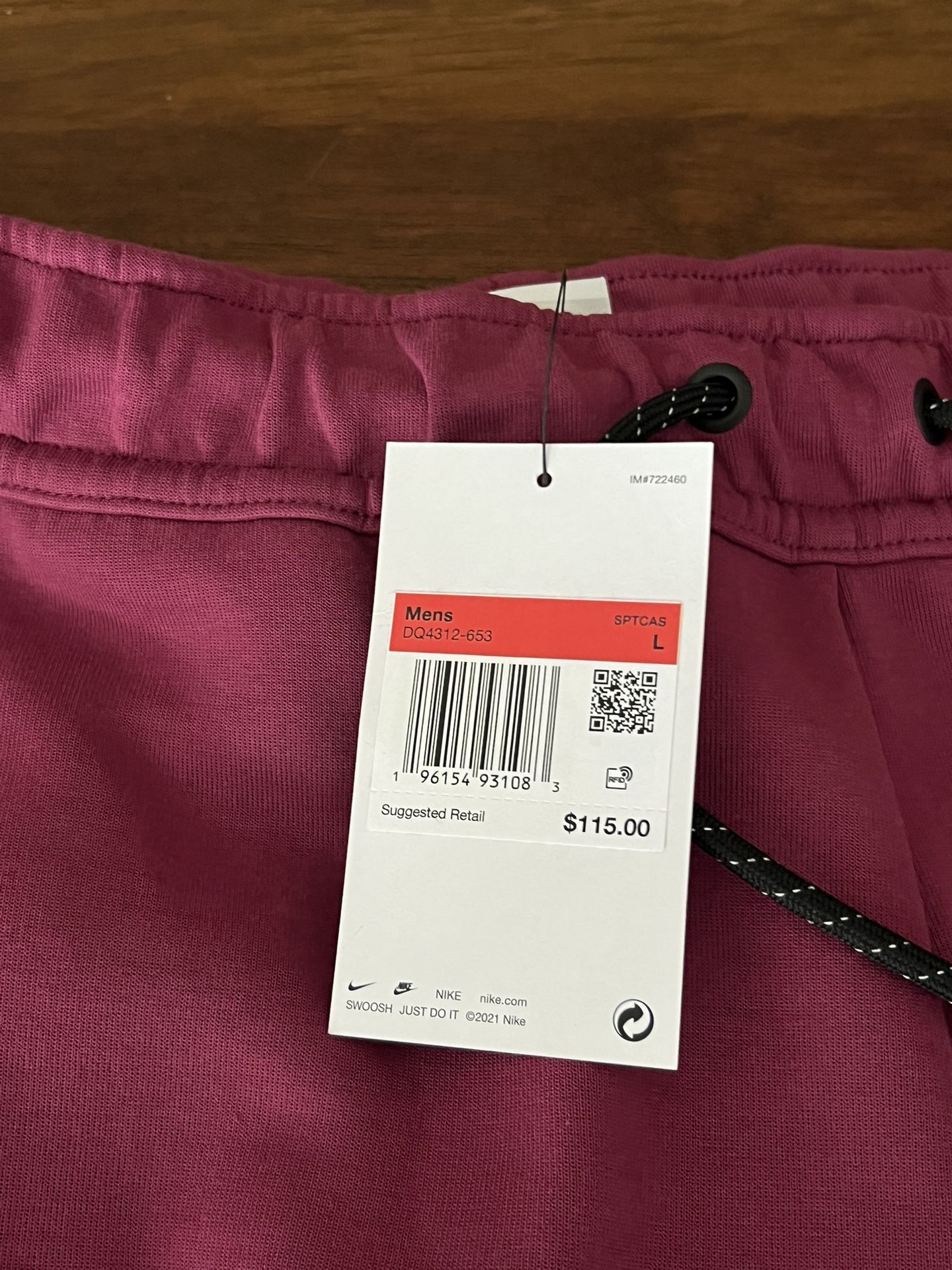 Purple Nike Tech Fleese Pants Size L