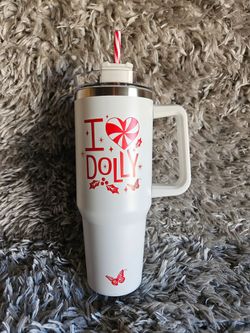 I LOVE DOLLY TUMBLER WHITE