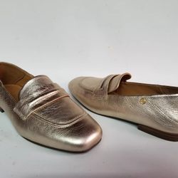 UGG  Gold Leather Loafers