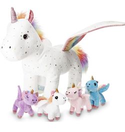 5 Pcs Fly Unicorns Plush  —Wholesale Available