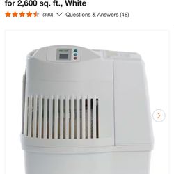 AIRCARE MINI CONSOLE 2.5-Gal. Cool Mist Evaporative Whole House Humidifier for 2,600 sq. ft., White