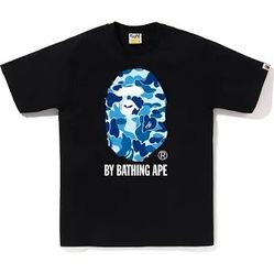 Blue and black Bape tee