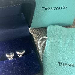 Tiffany & Co Sterling Silver Heart Earrings 